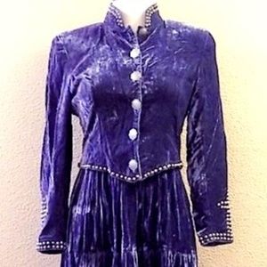 Double D Ranch Blue Jacket with Rivets VINTAGE